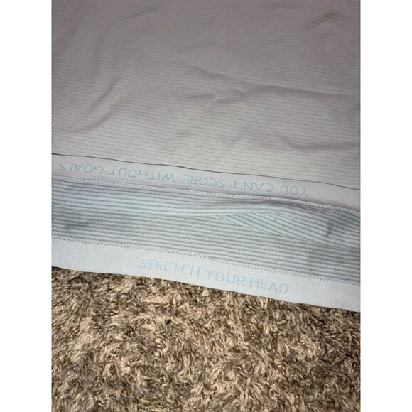 Lululemon Men Metal Vent Tech Tank Top Blue Stretch Your Head Score Without Goal - Picture 8 of 16